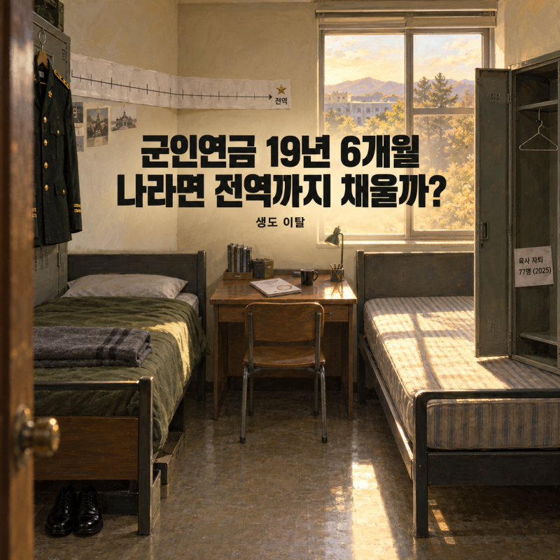 군인연금 수령 나이 42, 전역 직후 받는 만큼 매력적일까?
