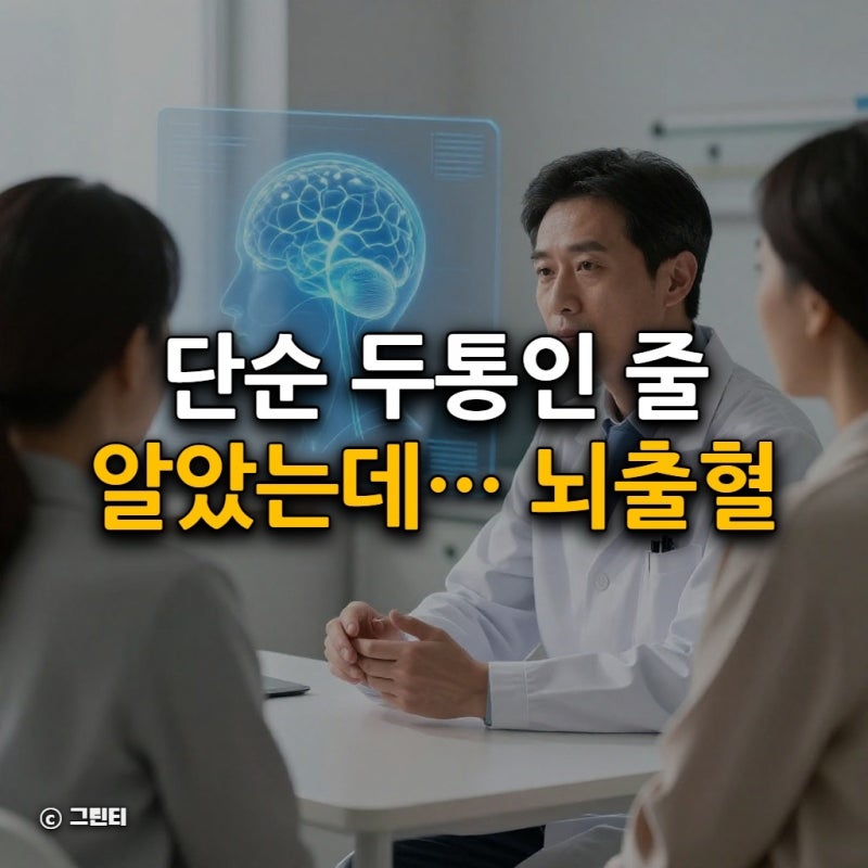 단순 두통인 줄 알았는데… 뇌출혈 후유증과 골든타임 관리법
