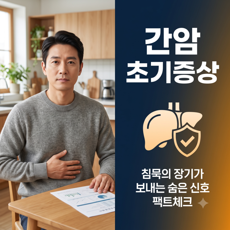 잘 알지 못하는 간암 초기증상과 우상복부 경고 신호 팩트체크