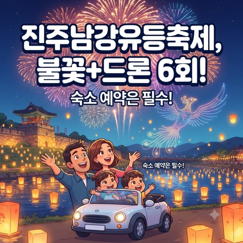진주남강유등축제 불꽃놀이 일정 숙소 2026