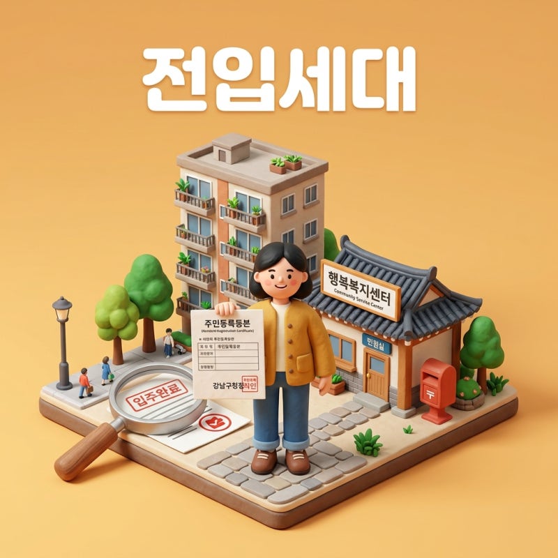 인터넷 발급 불가! 전세 대출 필수 서류 '전입세대확인서' 주민센터 발급 준비물 및 꿀팁