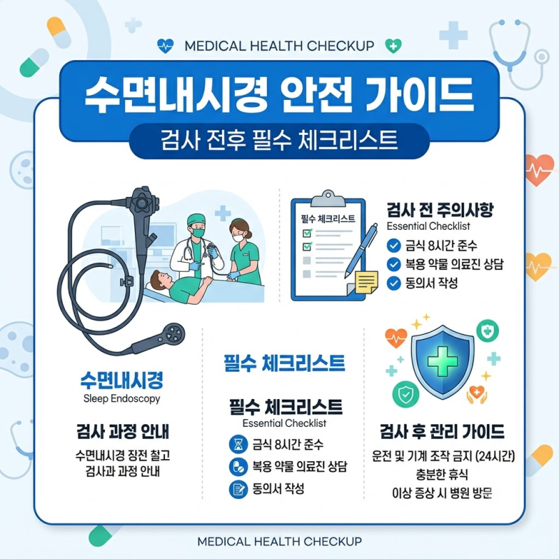 수면내시경 부작용 위험 신호, 사망사고 이후 검사 전 총정리