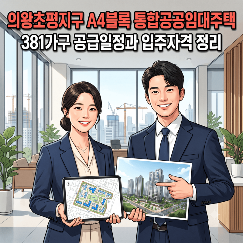 의왕초평지구 통합공공임대주택 A4블록 모듈러 공법 22층 실증사업, 공공주택특별법상 LH 381....