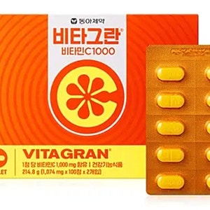[비타민 추천] 동아제약 비타그란 비타민C 1000 200정 60% 할인 9,900원 피로회복 영양제