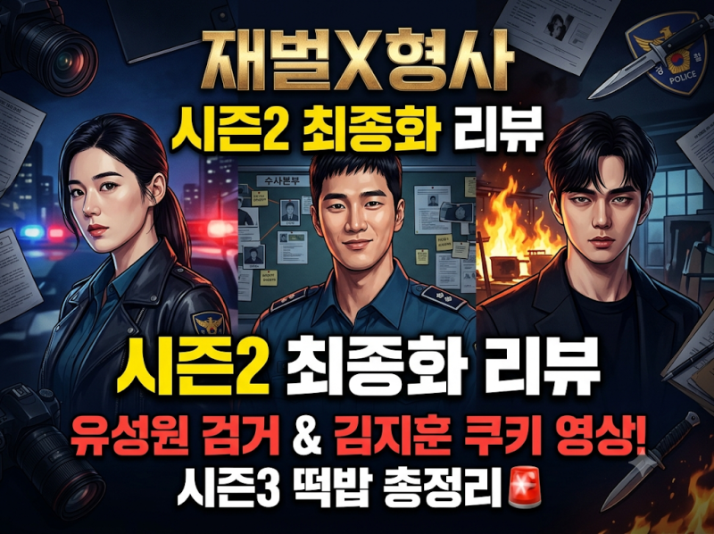 [드라마 리뷰] 재벌X형사 시즌2 14화 최종회 결말! 유승호 검거 & 김지훈 깜짝 등장 시즌3 떡밥 ....