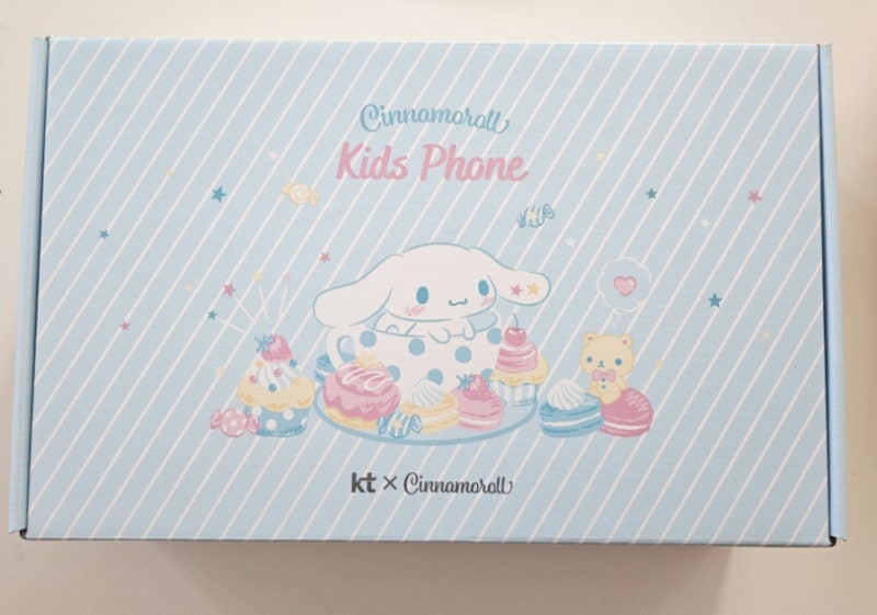[KT 시나모롤 키즈폰 실물 개봉기! 주문 3일 만에 도착, 사은품 라벨프린터기 & 블루투스 이어....