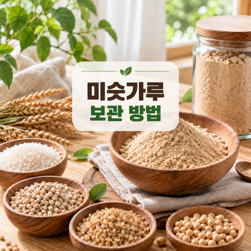 미숫가루 보관방법｜실온·냉장·냉동 어디에 보관해야 할까?
