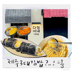 다정이네김밥 제주공항점 기본김밥 드디어 먹어봤어요! 주차, 메뉴, 가격 솔직한 리뷰