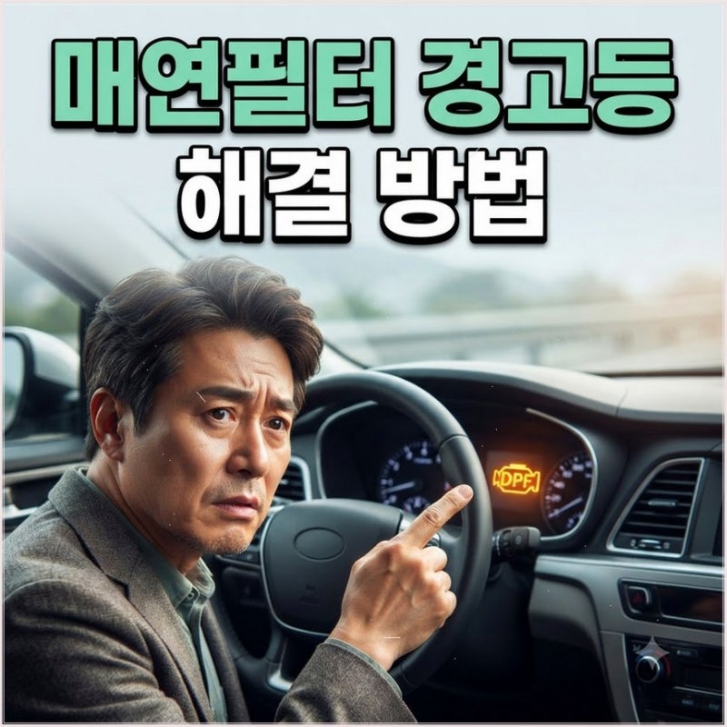 디젤 DPF 경고등 원인과 자가 재생 주행 방법 60km 정속으로 확실히 끄는 팁