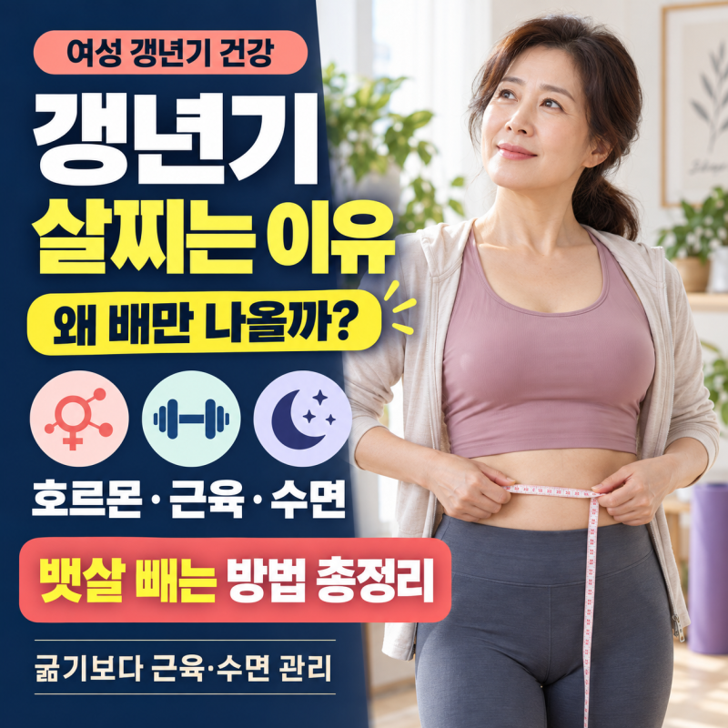 갱년기 살찌는 이유｜여성 갱년기 증상·나이·뱃살 빼는 방법 총정리
