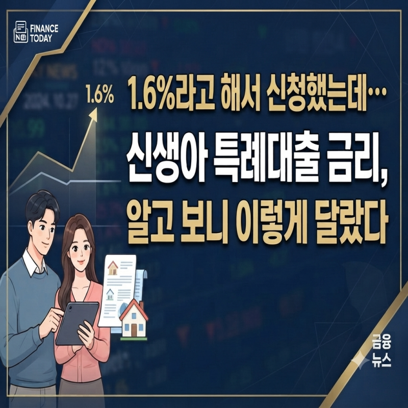“1.6%라고 해서 신청했는데…” 신생아 특례대출 금리, 알고 보니 이렇게 달랐다