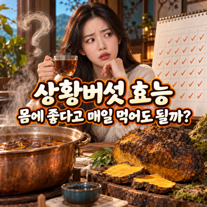 상황버섯 효능, 몸에 좋다고 매일 먹어도 될까?