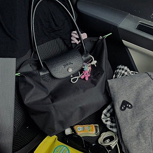 롱샴 르 플리아쥬 원 라지 블랙후기 longchamp le pliage one L (black)