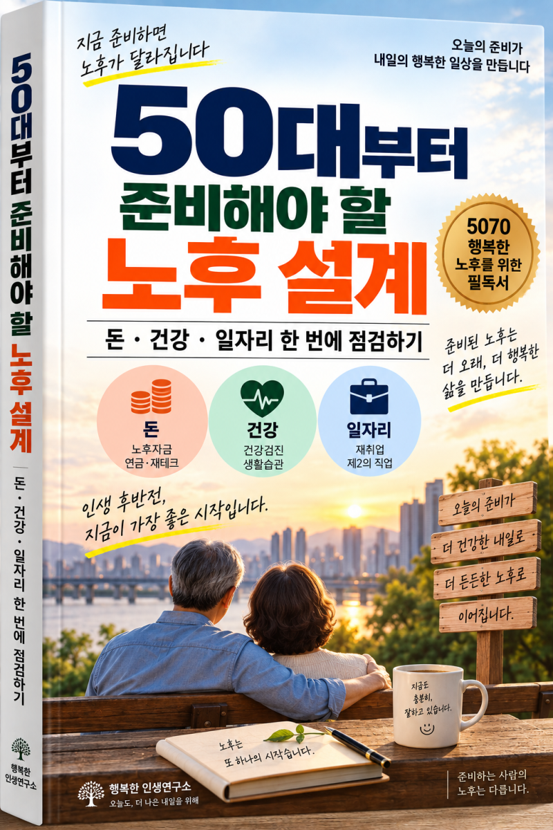 50대부터 준비해야 할 노후 설계｜돈·건강·일자리 한 번에 점검하기
