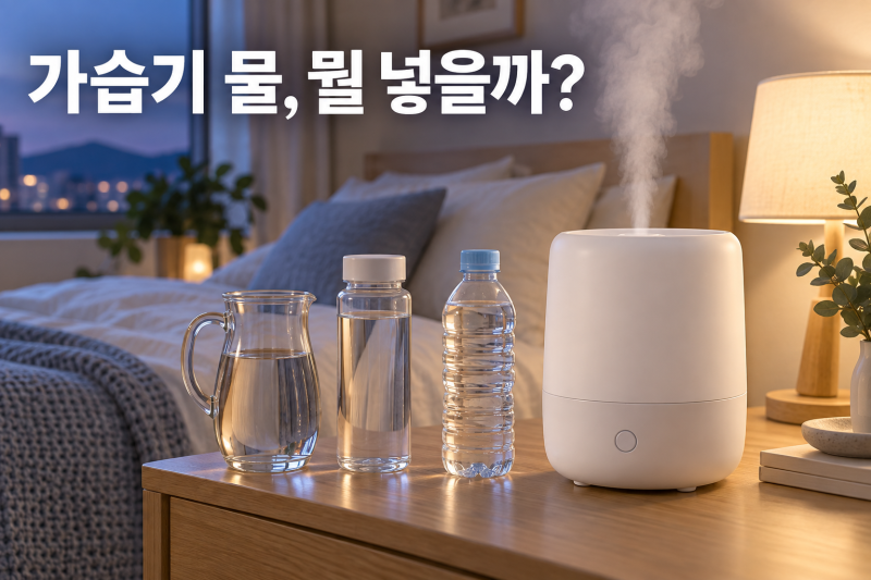 가습기 물 수돗물 넣어도 될까?｜정수물·생수·증류수 차이와 세척
