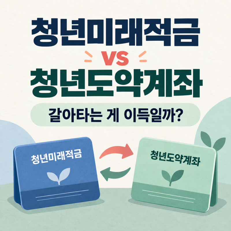 청년미래적금 vs 청년도약계좌, 갈아타는 게 이득일까? (가입기간·소득·상품별 비교)
