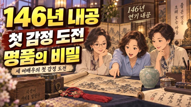 TV쇼 진품명품 1539회 김영란·이경진·안소영 출격, 146년 연기 내공과 고미술품의 비밀