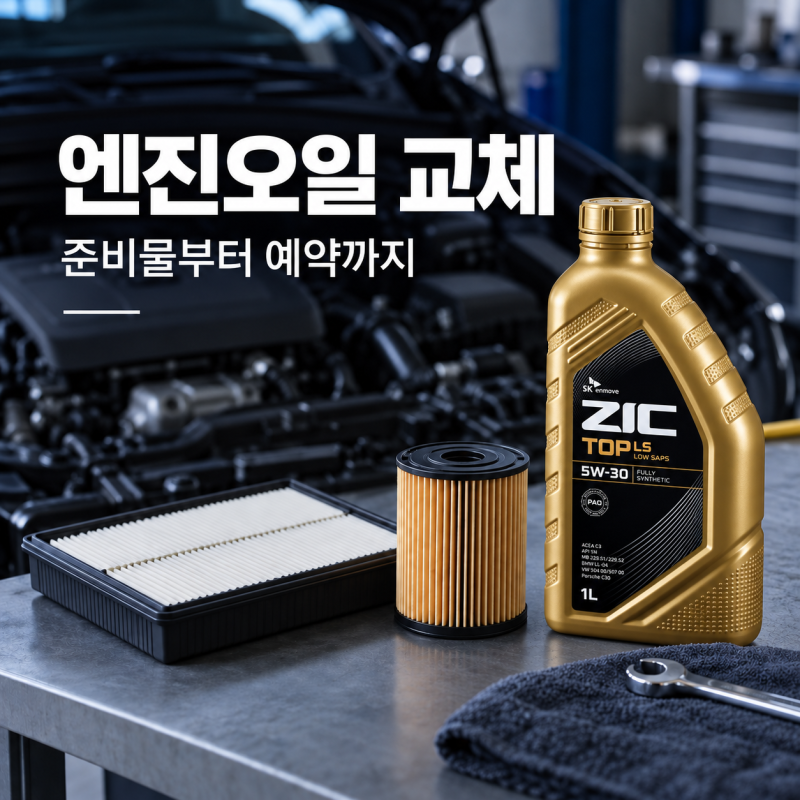 공임나라 엔진오일 교체 방법｜준비물·예약·공임비 한 번에 정리