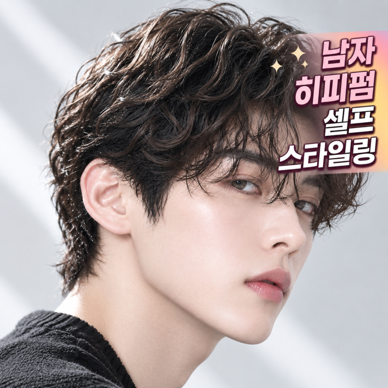 "부스스함 NO, 자유로운 힙함 YES!" 남자 히피펌·스왈로펌 셀프 스타일링 연출법 ✨// 동탄미용....