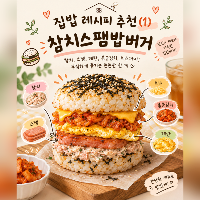 집밥메뉴_신혼부부 레시피 공유(1) 봉구스 밥버거 밀프랩 만들기, 글래드 매직랩 사용법