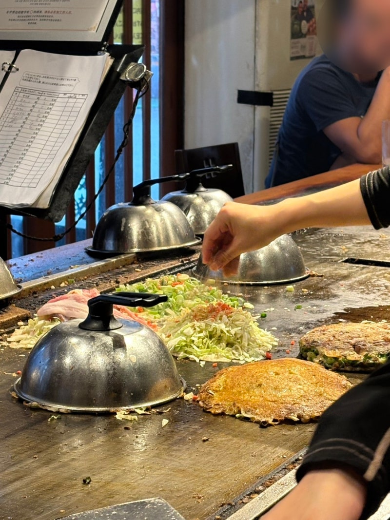 오사카 난바 맛집 일본 감성 오코노미야끼 후쿠타로 메뉴 웨이팅