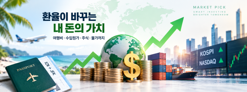 원달러 환율 왜 이렇게 오를까?｜2026 환율 전망·미국 금리·코스피까지 연결하면 보인다