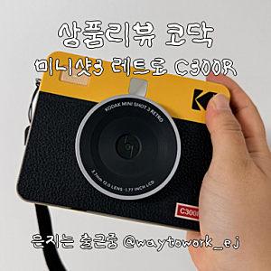 코닥 미니샷3 레트로 즉석카메라 C300R 카트리지 38매 추천 다꾸템으로 좋은 카메라(핸드폰 사....