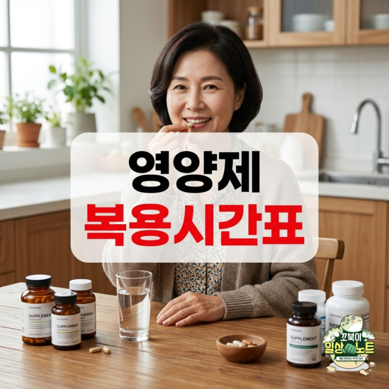 [영양제 복용 시간표] 오메가3·마그네슘·비타민, 언제 먹어야 효과 2배일까?