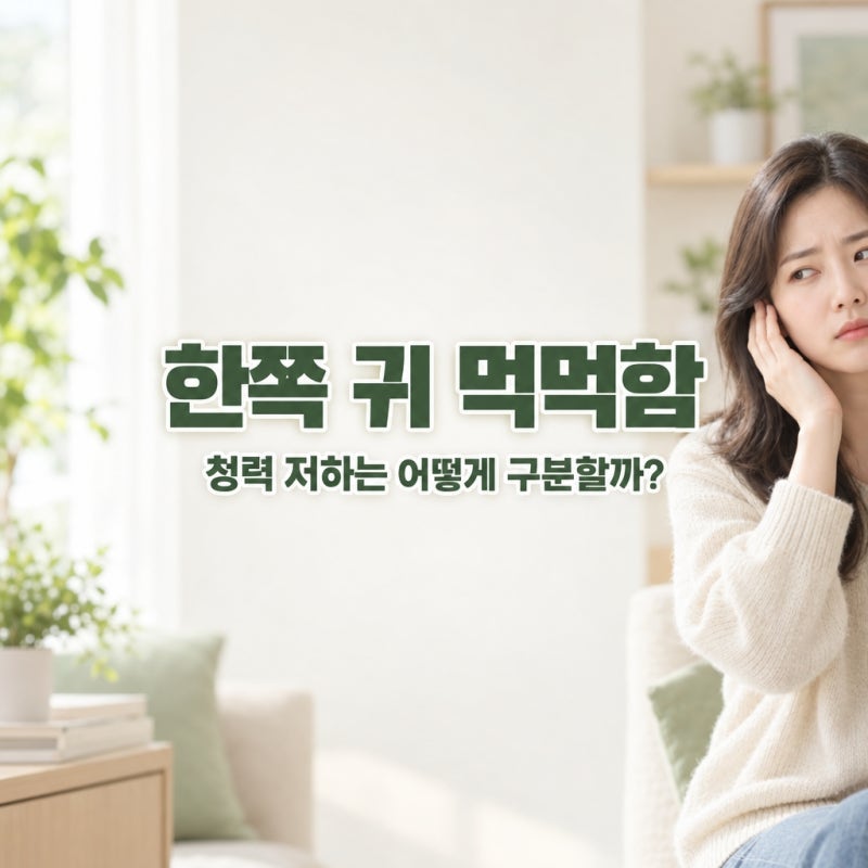 한쪽 귀 먹먹함이 반복될 때, 청력 저하를 구분하는 법