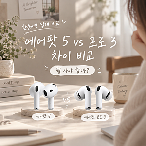 에어팟 5 vs 에어팟 프로 3 차이 비교, 어떤 모델을 사야 할까?