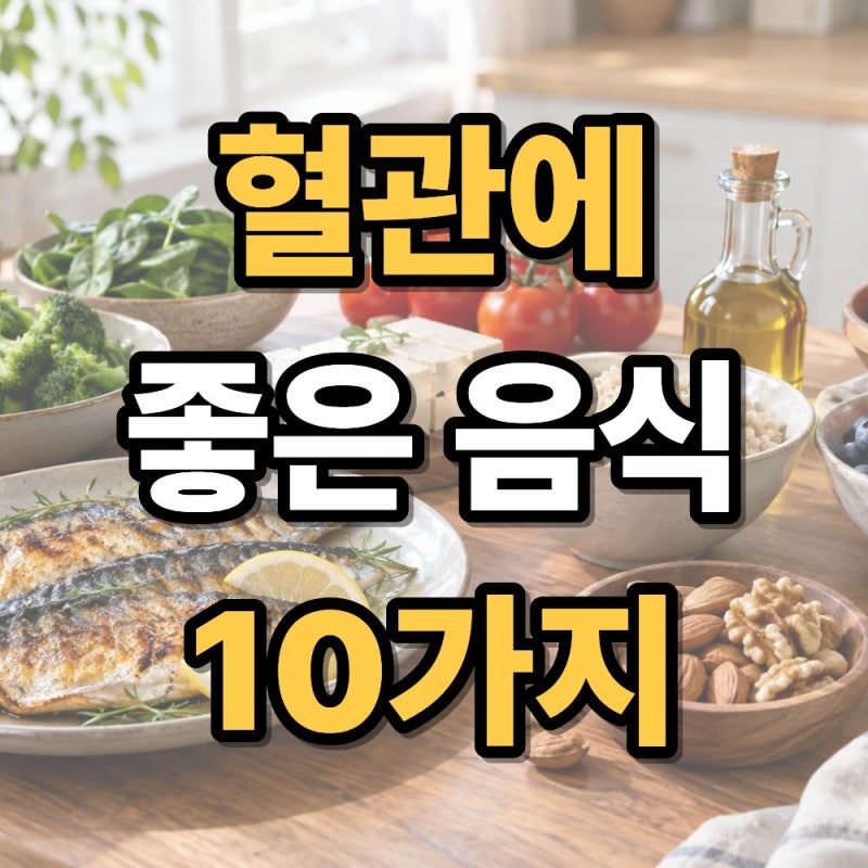 혈관에 좋은 음식 10가지 총정리 뇌혈관 건강까지 함께 챙기는 식단