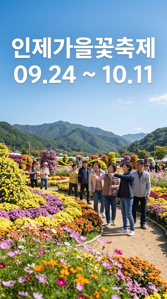인제가을꽃축제 완벽 가이드, 용대리 꽃밭에서 인생샷 남기는 동선과 꿀팁