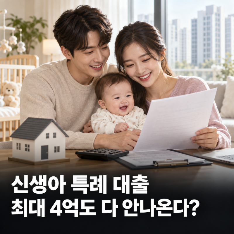 신생아 특례대출 "최대 4억도 다 안 나온다?" 조건·금리·대환 기간