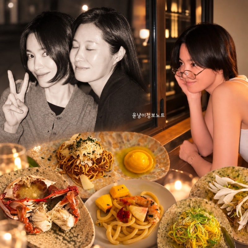 송혜교, 문소리 얼굴 초밀착 볼맞춤…볼 맞댄 다정 투샷 공개