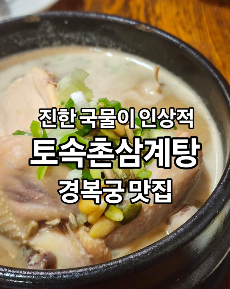 경복궁맛집 토속촌삼계탕 후기, 전기구이 굿! 파전은 글쎄