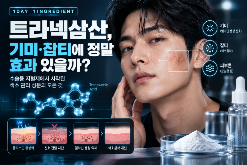 [1일 1성분] 트라넥삼산, 기미·잡티에 정말 효과 있을까?