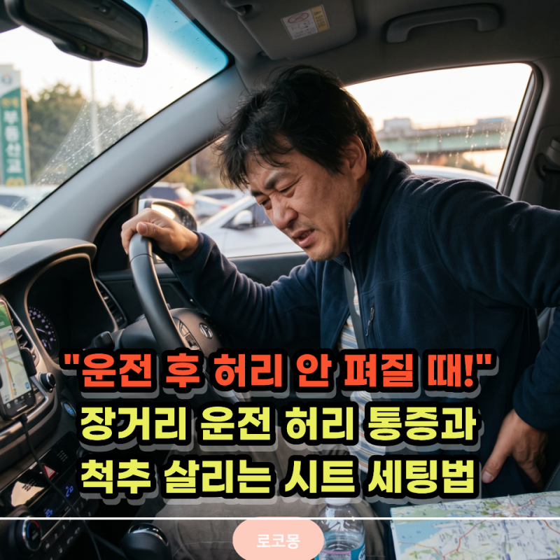 운전 끝나고 차에서 내릴 때 허리 안 펴진다면? 단순 피로 아닌 '이 신호'