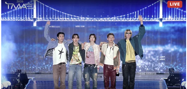 코르티스, 데뷔 1년 만 대상 수상…"'REDRED' 큰 사랑 감사" [2026 TMA]