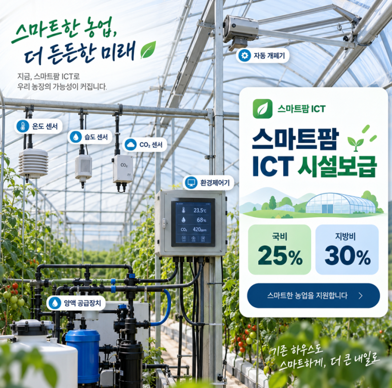 스마트팜 지원사업 조건 지원대상과 보조금 기준