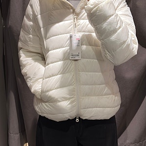 스파오 씬라이트 여성 경량패딩 후기｜164cm S·M·L 사이즈 비교
