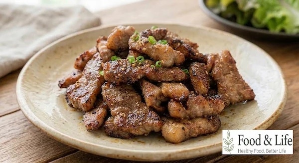 류수영 양념돼지갈비 황금레시피 (돼지고기 목살 칼집 내고 중불 6분 불맛나게 굽는 비법)