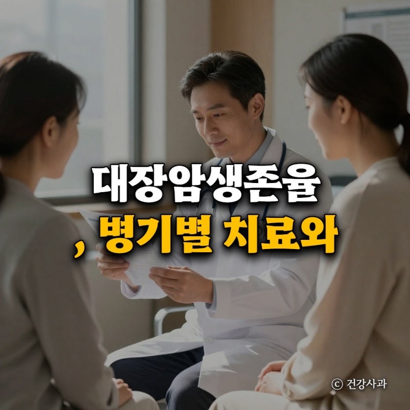 대장암생존율, 병기별 치료와 예후는 어떻게 다를까요?
