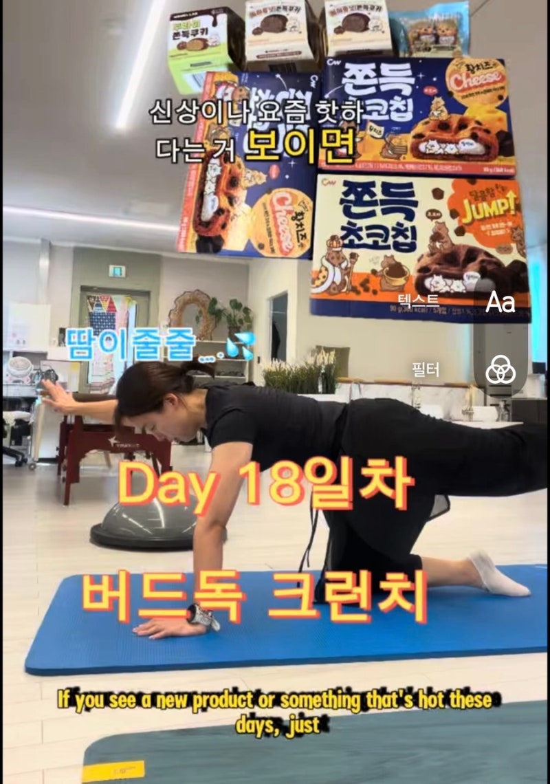[100일 운동 18일차] 버드독 운동 코어 발란스 잡기좋은 운동 !!!