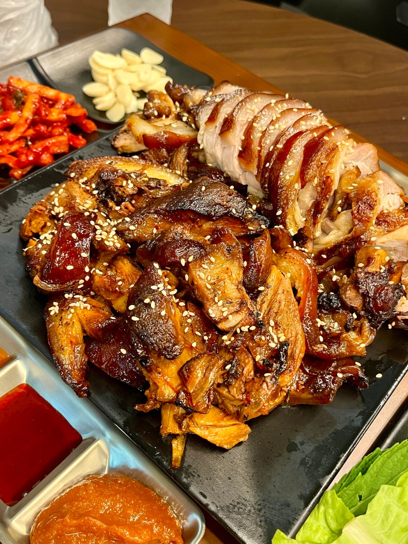 [용인 수지 맛집/상현역 맛집 족발] 청담족발 광교상현점 - 반반족발, 막국수