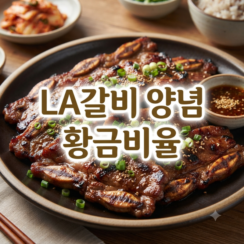 LA갈비 재는법 황금레시피｜2kg 양념 비율·재우는 시간·굽는법