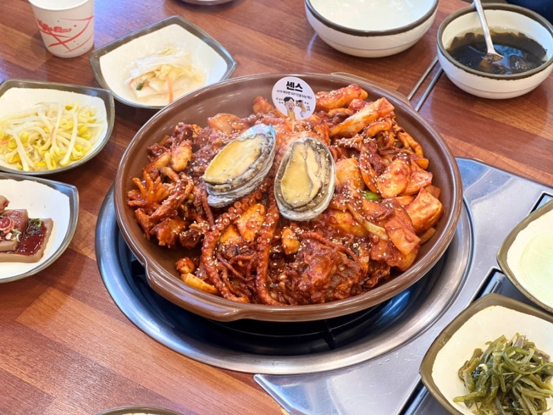 [인천 영종도] 영종도 맛집 한식 300도씨해물갈비 해물등갈비찜 중간맛 후기