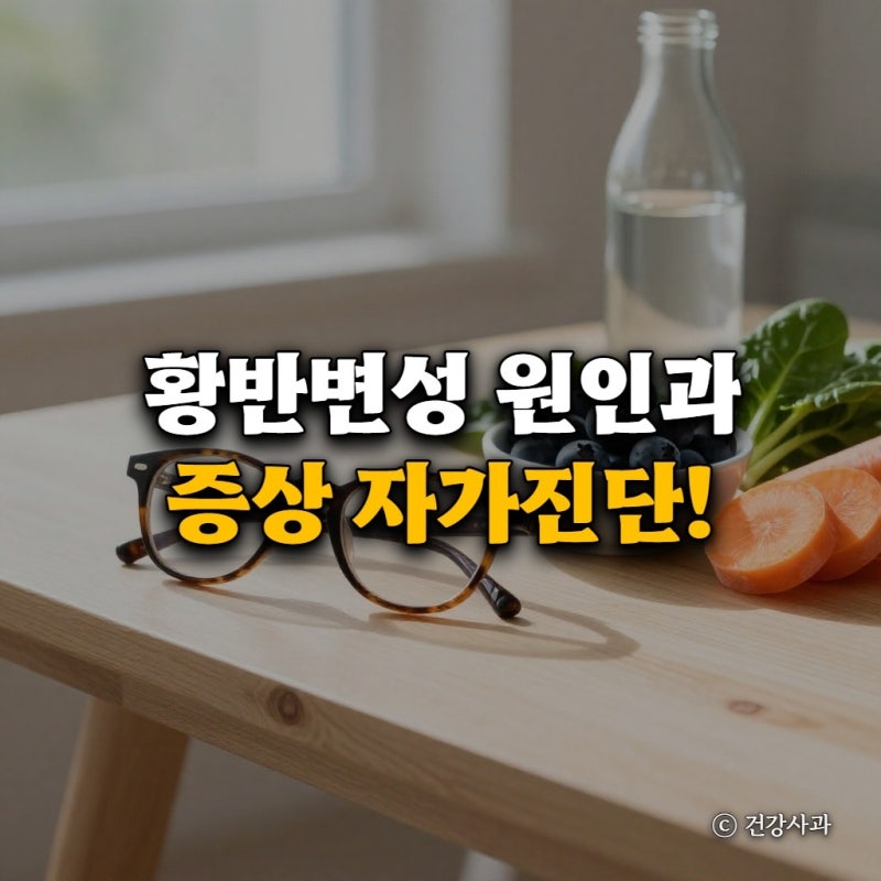 황반변성 원인과 증상 자가진단! 눈에 좋은 음식 대처 가이드
