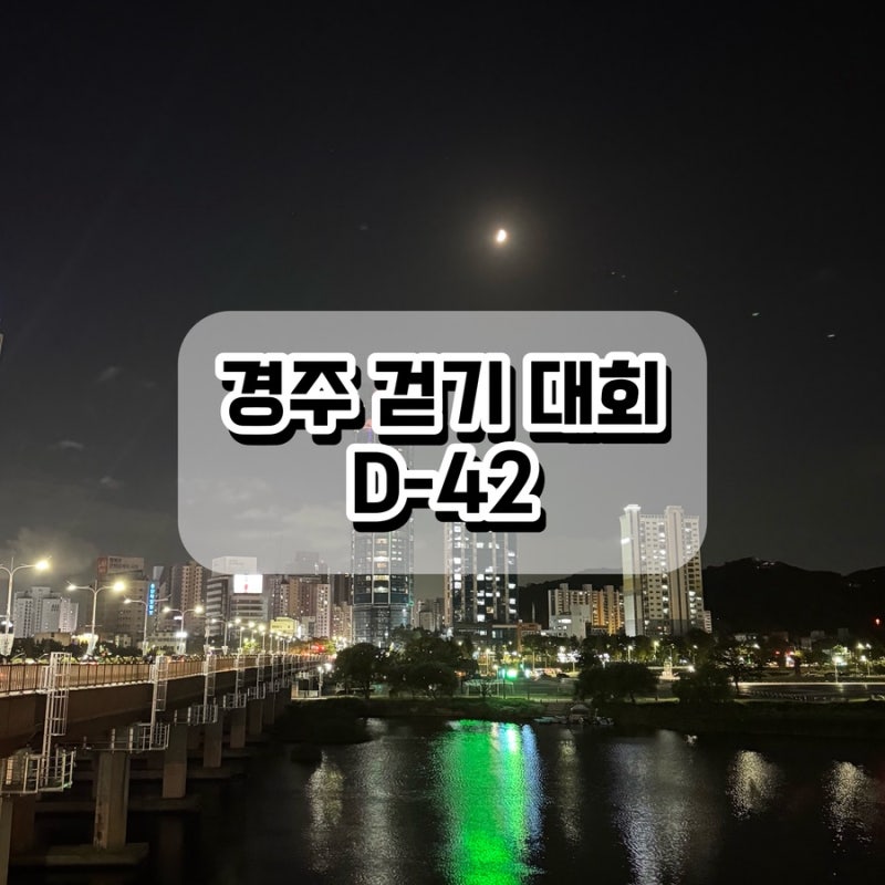경주 걷기 대회 D-42 ,태화강 걷는 중