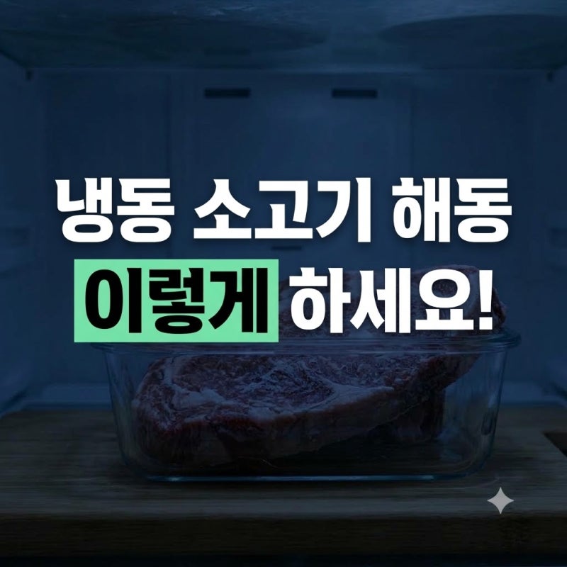 냉동 소고기 해동하는 방법(시간·설탕·전자렌지·냄새안나는법)