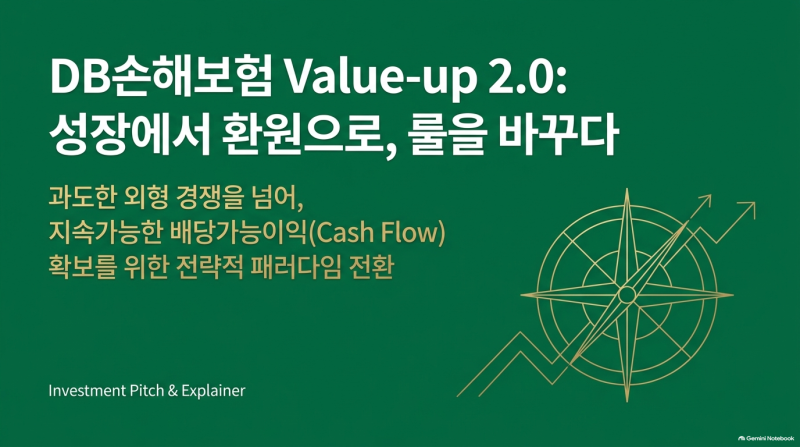 DB손해보험 배당금 매년 10% 늘린다? 2030년 주주환원율 50% 밸류업 분석